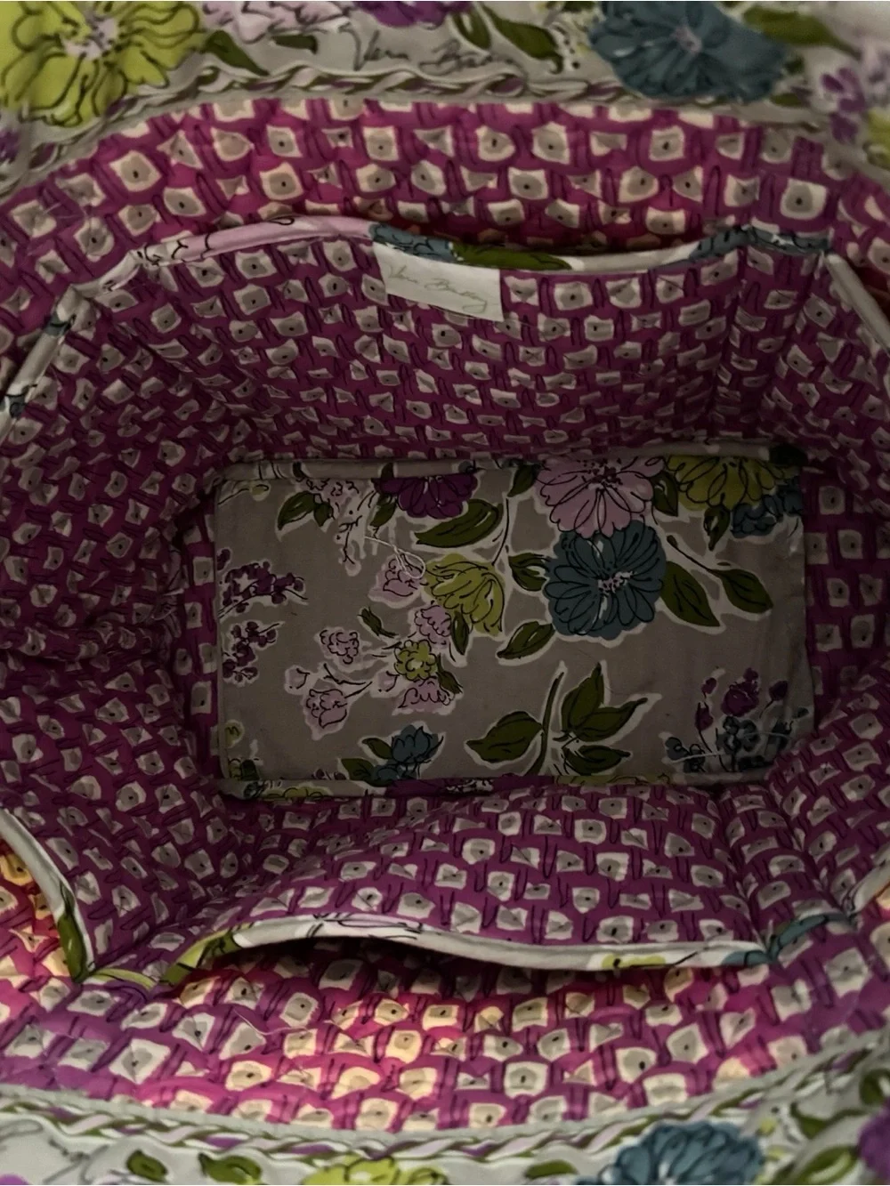 Vera Bradley Watercolor villager tote bag